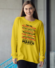 Load image into Gallery viewer, This Girl Has Fought A Thousand This Girl Was Born In March Unisex Long Sleeve
