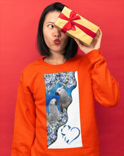 Load image into Gallery viewer, Magical Gray Couple African Parrot Gift For Bird Lovers Sweatshirt
