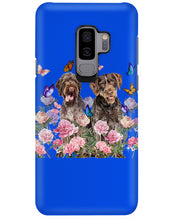 Load image into Gallery viewer, German Wirehaired Pointer With Peonies Gift For Dog Lovers Phone case
