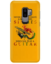 Load image into Gallery viewer, Never Underestimate A 60 Year Old Man Can Play A Guitar Phone case
