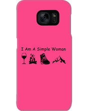 Load image into Gallery viewer, Simple Woman Loves Wine Camping Shoes And Climbing Phone case
