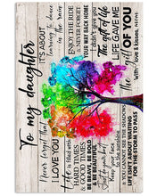 Load image into Gallery viewer, Gift For  Daughter Life Gave Me The Gift Of You Custom Design Vertical Poster
