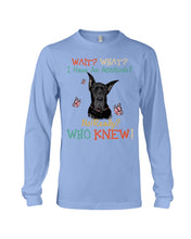 Load image into Gallery viewer, Black Great Dane Attitude Really Gift For Dog Lovers Unisex Long Sleeve
