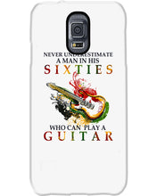 Load image into Gallery viewer, Never Underestimate A 60 Year Old Man Can Play A Guitar Phone case
