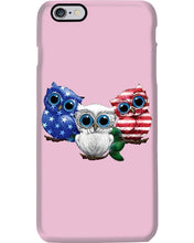 Load image into Gallery viewer, Lovely Phone Case Three Owl With US Flag Gift For Owl Lovers Phone case
