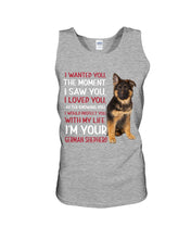 Load image into Gallery viewer, German Shepherd I Wanted You I Loved You Gift For Dog Lovers Unisex Tank Top
