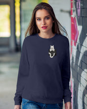Load image into Gallery viewer, Cat In Your Front Pocket Great Gift For Cat Lovers Sweatshirt
