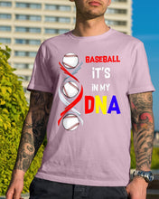 Load image into Gallery viewer, Baseball Be My DNA Gift For Sport Lovers Guys Tee
