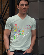 Load image into Gallery viewer, Librarian Live Love Read Special Custom Design Guys V-Neck
