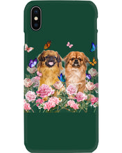 Load image into Gallery viewer, Pekingese With Peonies Gift For Dog Lovers Phone case
