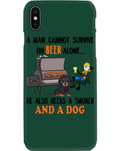 Load image into Gallery viewer, A Man Loves Beer And Dachshund Gift For Dog Lovers Phone case
