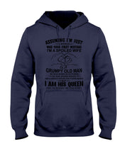 Load image into Gallery viewer, A Spoiled Wife Of An October Grumpy Old Man Birthday Meaningful Gift Hoodie
