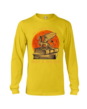 Load image into Gallery viewer, I'm A Book Dragon Not A Worm Gift For Dragon Lovers Unisex Long Sleeve
