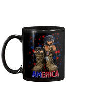 Load image into Gallery viewer, Rottweiler Shoes Armerican Army Gift For Dog Lovers Mug
