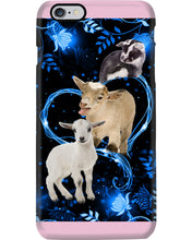 Load image into Gallery viewer, Lovely Phone Case Twinkling Blue Heart Gift For Goat Lovers Phone case

