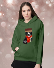 Load image into Gallery viewer, Santa Border Collie In Stock Gift For Dog Lovers Hoodie
