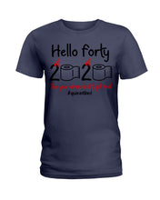 Load image into Gallery viewer, Black Phone Case Hello Forty 2020 The Year When Shit Got Real Trending Ladies Tee
