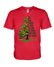 Load image into Gallery viewer, Into The Forest I Go To Lose My Mind Find My Soul Guys V-Neck
