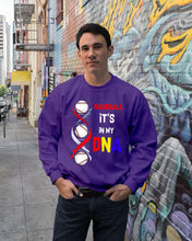 Load image into Gallery viewer, Baseball Be My DNA Gift For Sport Lovers Sweatshirt
