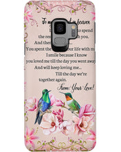 Load image into Gallery viewer, Til The Day We're Together Humming Birds Phone case

