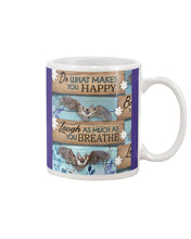 Load image into Gallery viewer, Do What Makes You Happy With Bats Gift For Girls Mug
