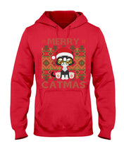 Load image into Gallery viewer, Merry Catmas Cute Funny Gifts Hoodie
