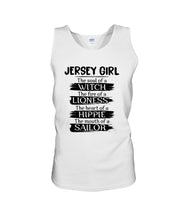 Load image into Gallery viewer, Jersey Girl The Heart Of A Hippie Unisex Tank Top
