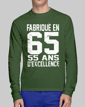Load image into Gallery viewer, Fabrique En 66 55 Ans D’Excellence Custom Design Gift For Friends Unisex Long Sleeve
