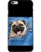 Load image into Gallery viewer, baby Pug In Denim Pocket Gift For Dog Lovers Phone case
