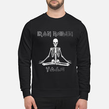 Load image into Gallery viewer, Yoga Iron Skeleton Dark Blue Background Gift For Men Sweatshirt
