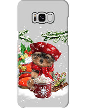 Load image into Gallery viewer, Yorkshire Terrier Loves Drinking Hot Latte Gift For Dog Lovers Phone case
