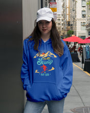 Load image into Gallery viewer, I'm Retired Skiing Is My Job Mountainous Terrain Hoodie
