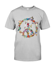 Load image into Gallery viewer, Hummingbird And Peace Sign Gift For Girls Guys Tee
