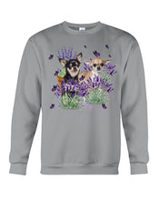 Load image into Gallery viewer, Lovely Phone Case With Lavender Flowers Gift For Chihuahua Lovers Sweatshirt
