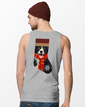 Load image into Gallery viewer, Santa Border Collie In Stock Gift For Dog Lovers Unisex Tank Top

