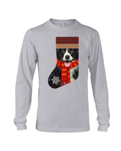 Load image into Gallery viewer, Santa Border Collie In Stock Gift For Dog Lovers Unisex Long Sleeve
