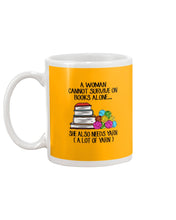 Load image into Gallery viewer, A Woman Cannot Survive On Book Alone She Also Needs Yarn Trending Mug
