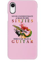 Load image into Gallery viewer, Never Underestimate A 60 Year Old Man Can Play A Guitar Phone case
