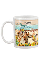 Load image into Gallery viewer, Giraffe Today I Choose To Be Happy Gift For Women Mug
