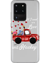 Load image into Gallery viewer, All I Need Are Love And Hockey Gift For Hockey Players Phone case
