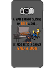Load image into Gallery viewer, A Man Loves Beer And Dachshund Gift For Dog Lovers Phone case

