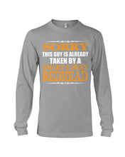 Load image into Gallery viewer, Sorry This Guy Is Already Taken By A Smart And Sexy Redhead Gift For Men Unisex Long Sleeve
