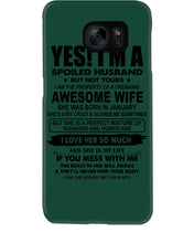Load image into Gallery viewer, I'm A Spoiled Husband But Not Yours - Awesome Wife Who Was Born In January Phone case
