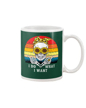 Load image into Gallery viewer, I Do What I Want Skull Sunflower Special Custom Design Mug
