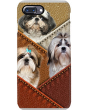Load image into Gallery viewer, Three Cute Shih Tzu In Bag Gift For Dog Lovers Phone case
