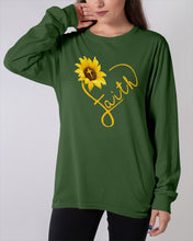 Load image into Gallery viewer, Black Phone Case Sunflower Faith Gift For Christians Unisex Long Sleeve
