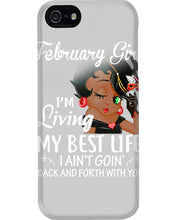 Load image into Gallery viewer, Betty Boop February Girl Living My Best Life Birthday Meaningful Gift Phone case
