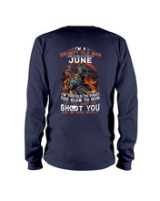 Load image into Gallery viewer, Grumpy Old Man June Too Slow To Run Birthday Meaningful Gift Unisex Long Sleeve
