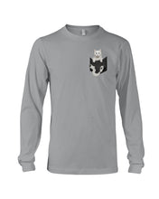 Load image into Gallery viewer, Cat In Your Front Pocket Great Gift For Cat Lovers Unisex Long Sleeve

