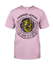 Load image into Gallery viewer, December Woman The Soul Of A Mermaid Birthday Meaningful Gift For Women Guys Tee
